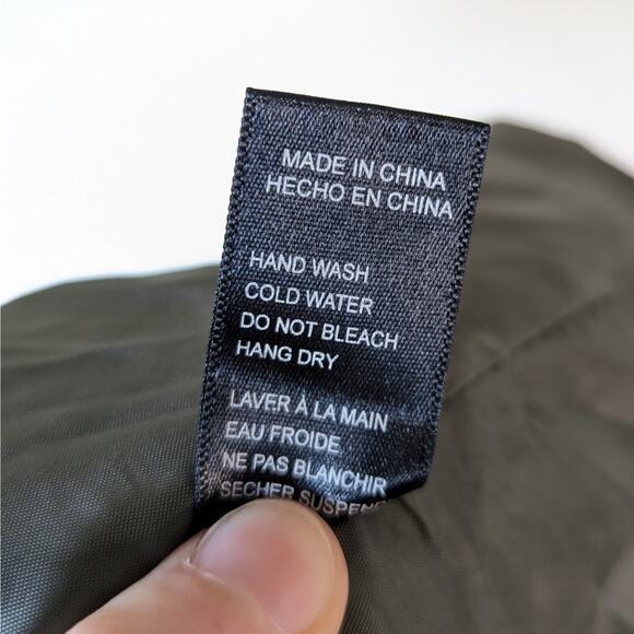 Ambiance Olive Green Hooded Cinched Waist Lightweight Utility Jacket Size Medium - Picture 8 of 9